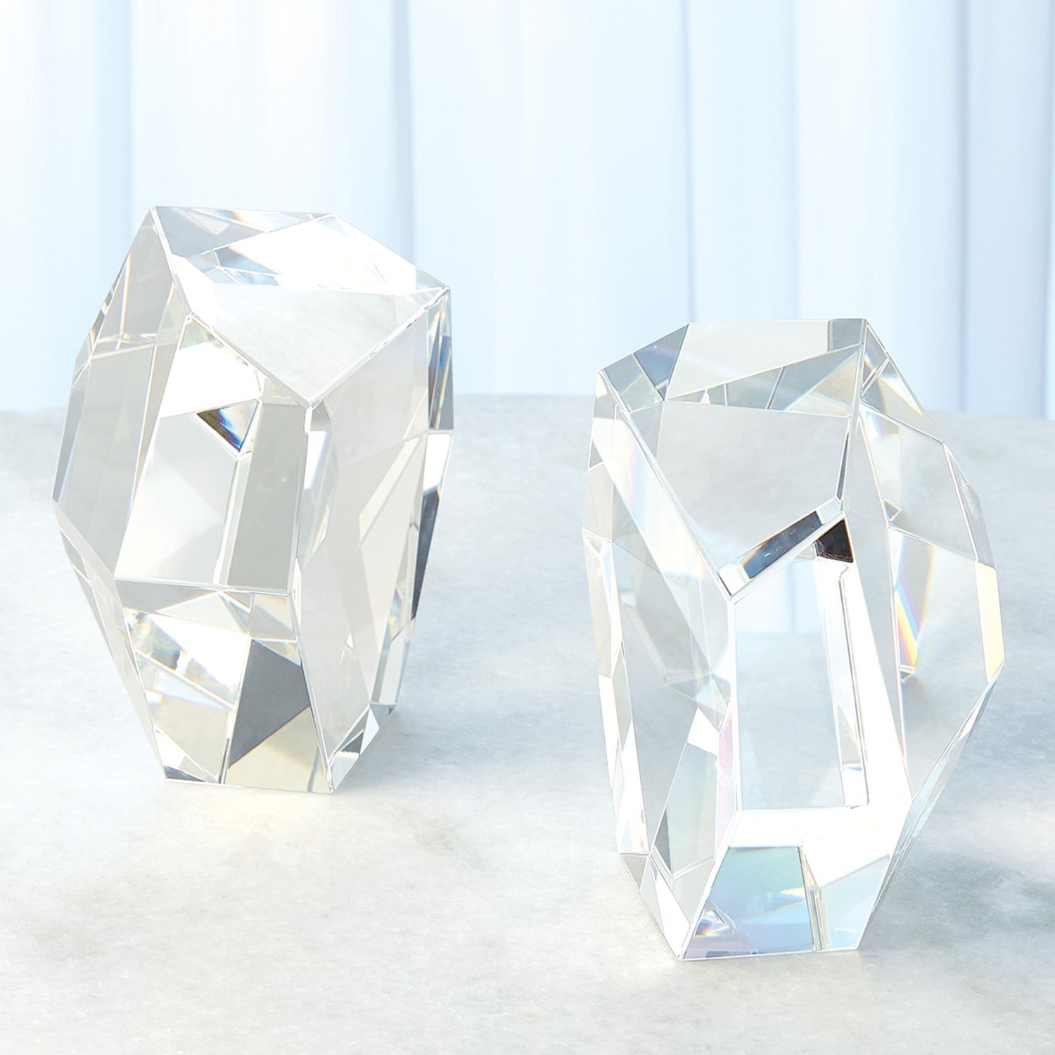 Global Views Crystal Bookend Set