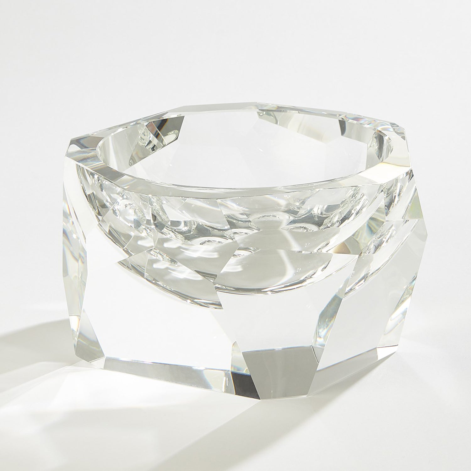 Global Views Multi Facet Crystal Bowl