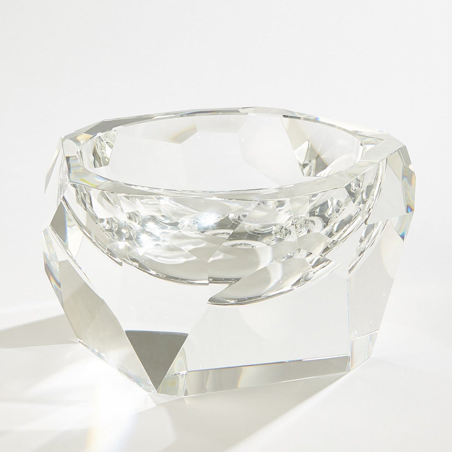 Global Views Multi Facet Crystal Bowl