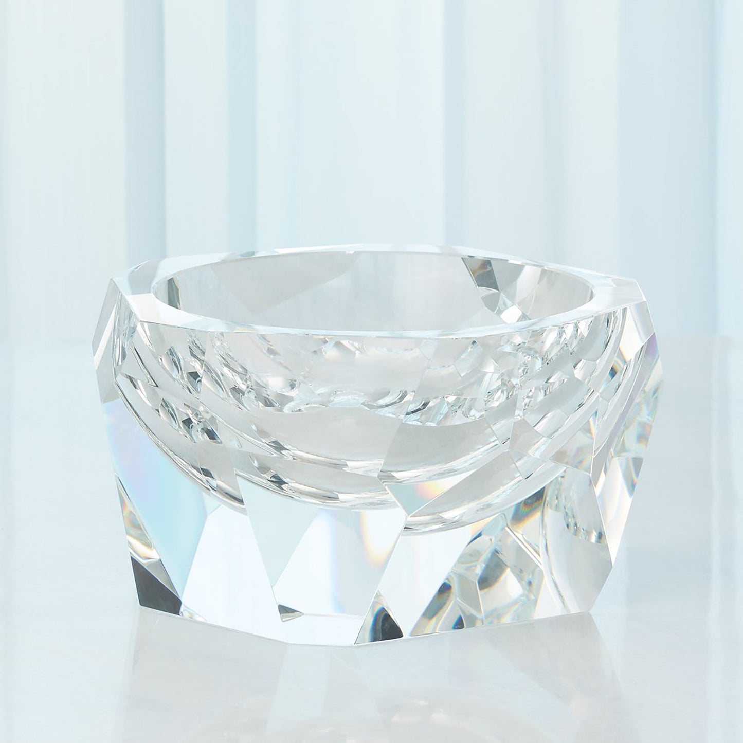 Global Views Multi Facet Crystal Bowl