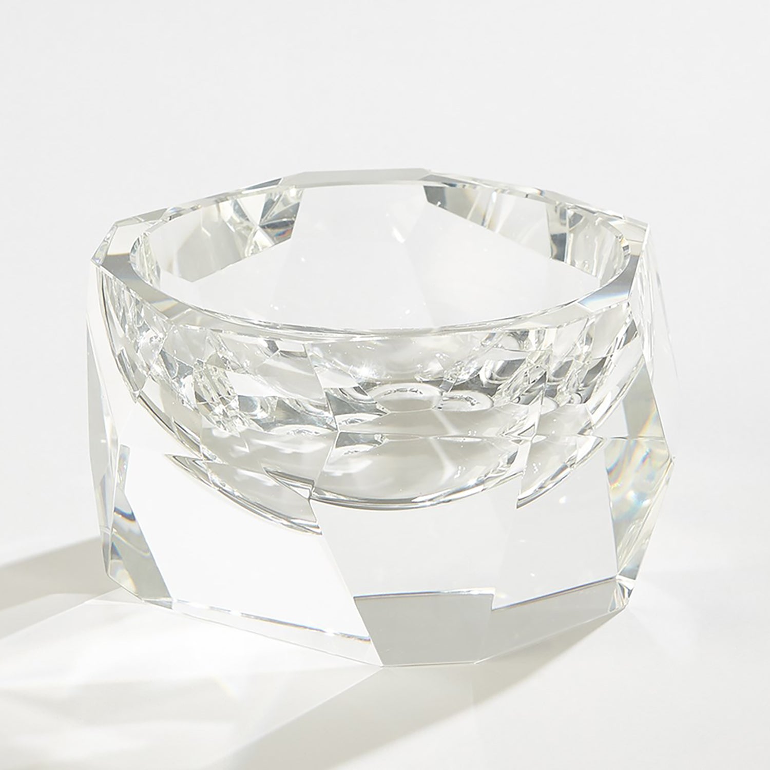 Global Views Multi Facet Crystal Bowl