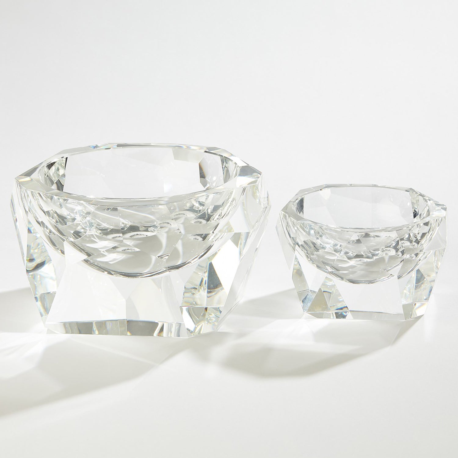 Global Views Multi Facet Crystal Bowl