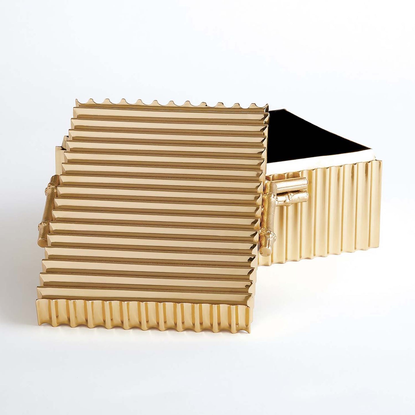 Global Views Corrugated Bamboo Box