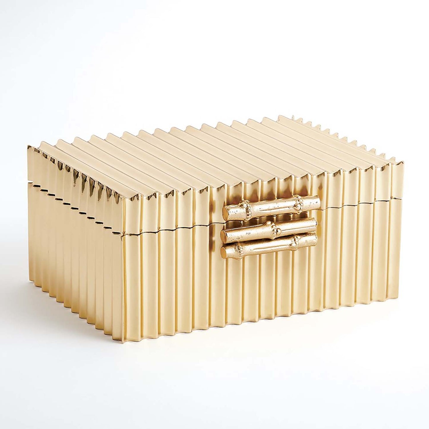 Global Views Corrugated Bamboo Box