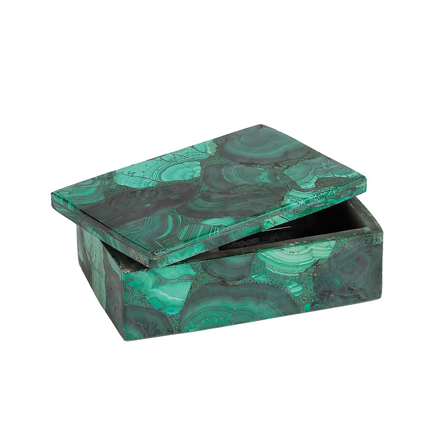 Global Views Malachite Stone Box