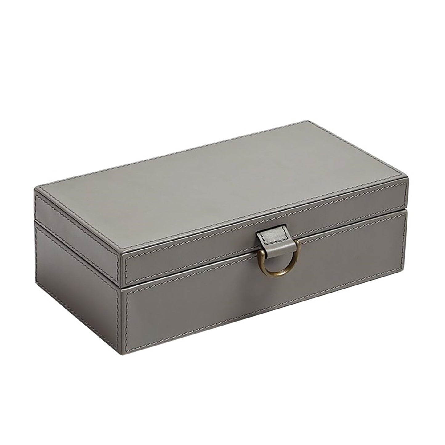 Global Views Marble Leather D Ring Box