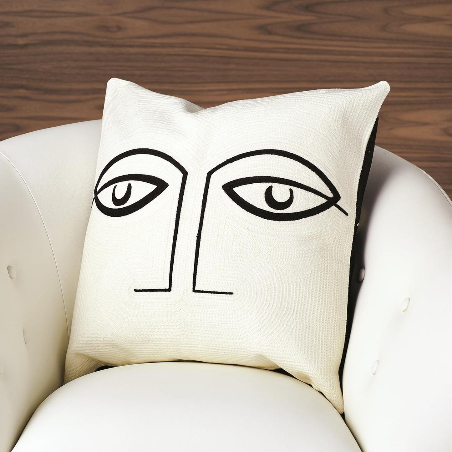 Global Views Two Eye Throw Pillow