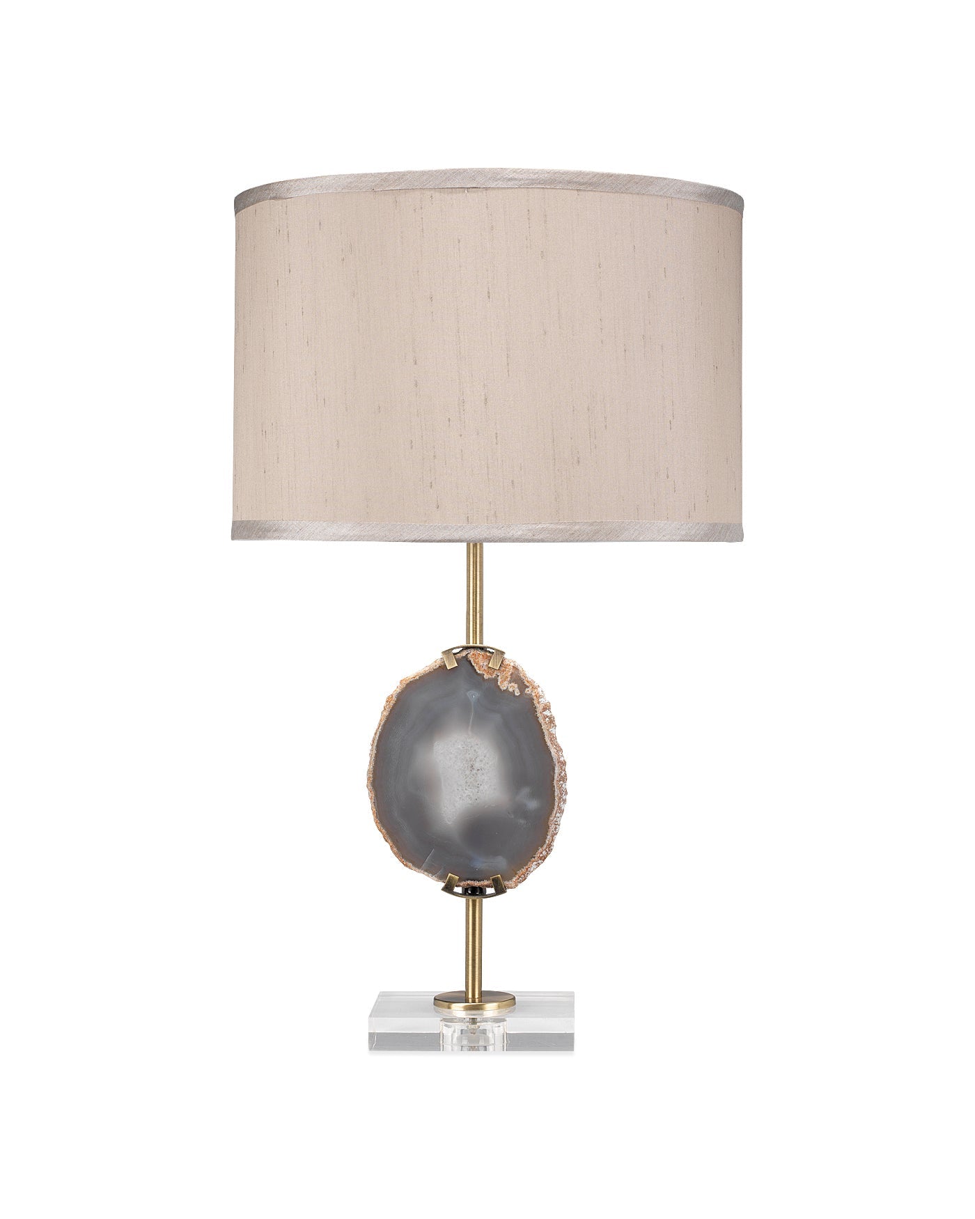 Agate Slice Table Lamp