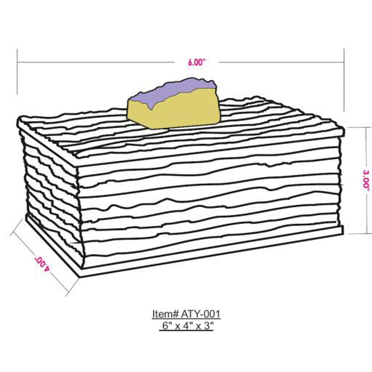 Surya Amethyst ATY-001 Box