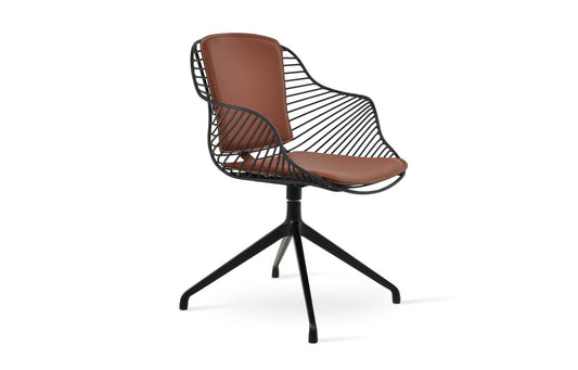 Zebra Spider Swivel Arm Chair