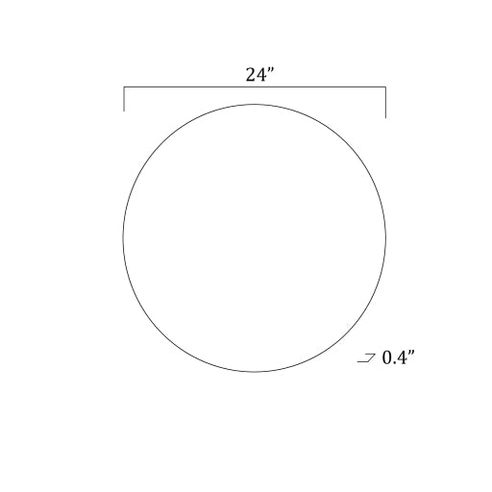 Surya Contour Round Mirror