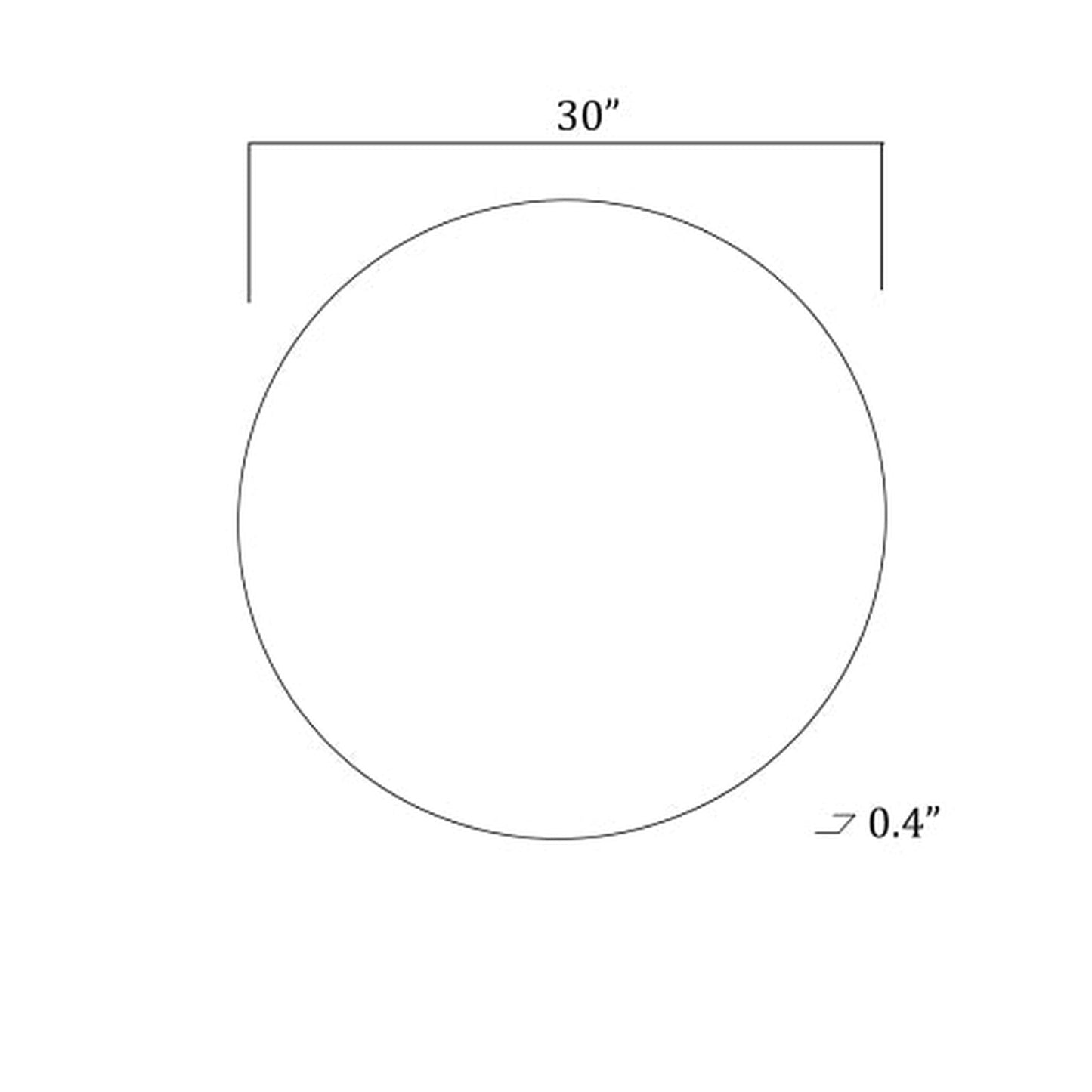 Surya Contour Round Mirror