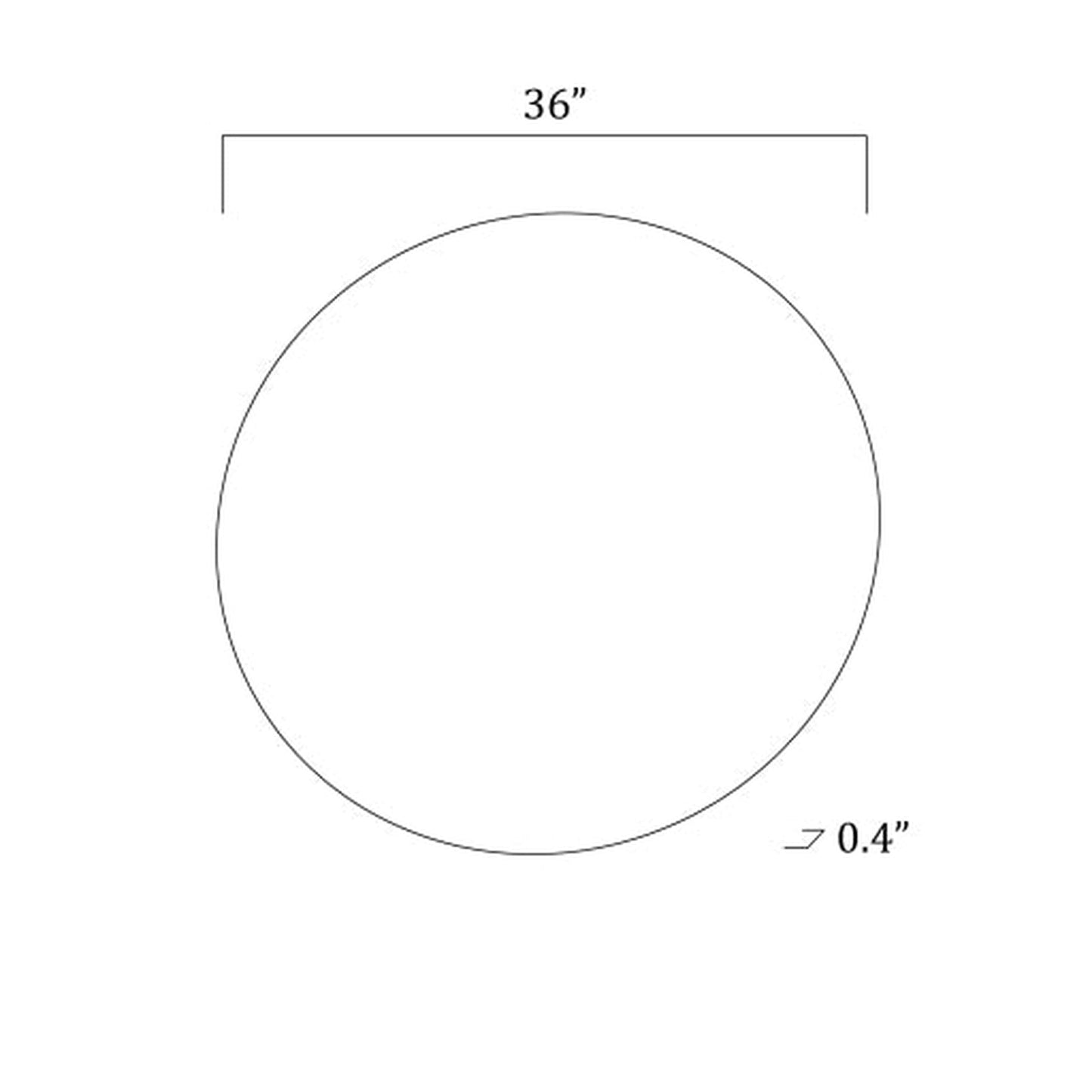 Surya Contour Round Mirror