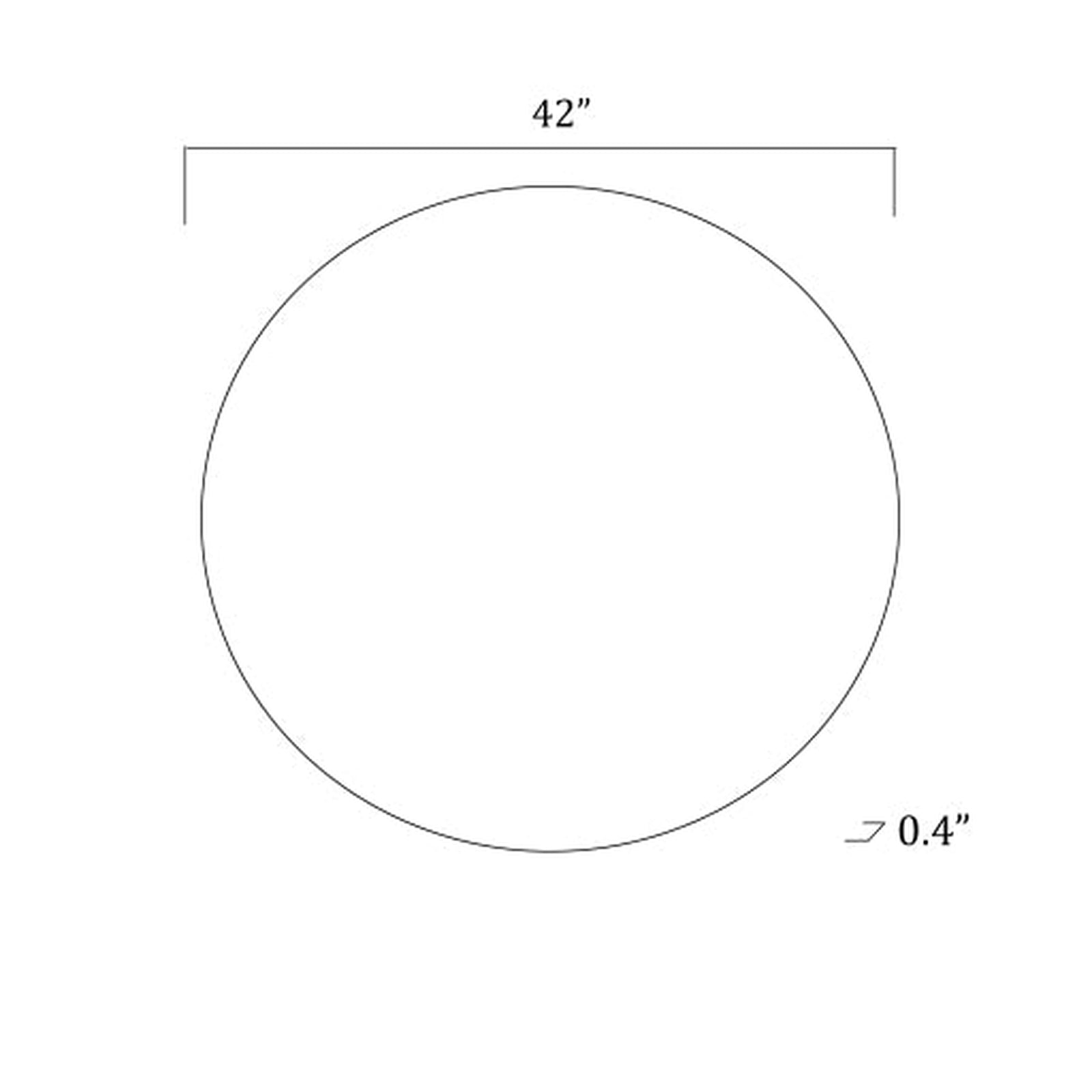 Surya Contour Round Mirror