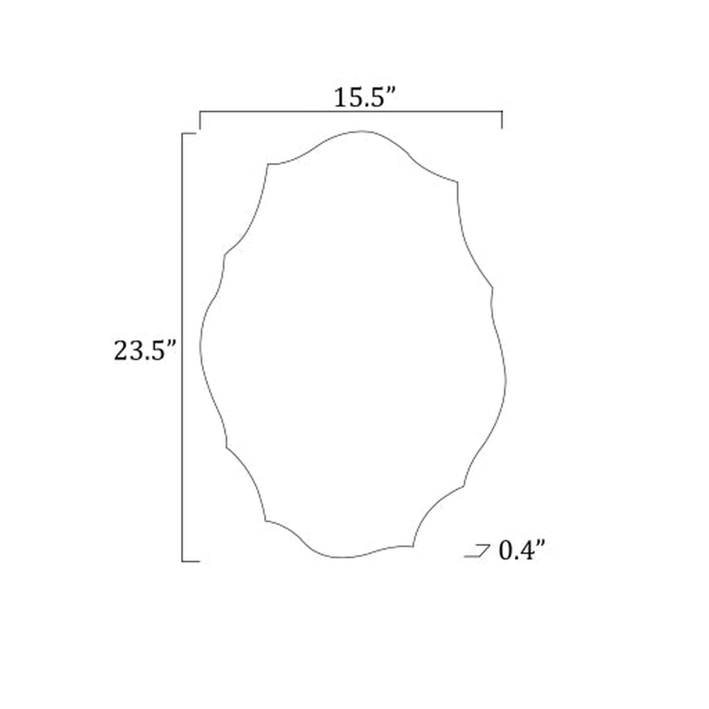 Surya Contour Free Form Mirror