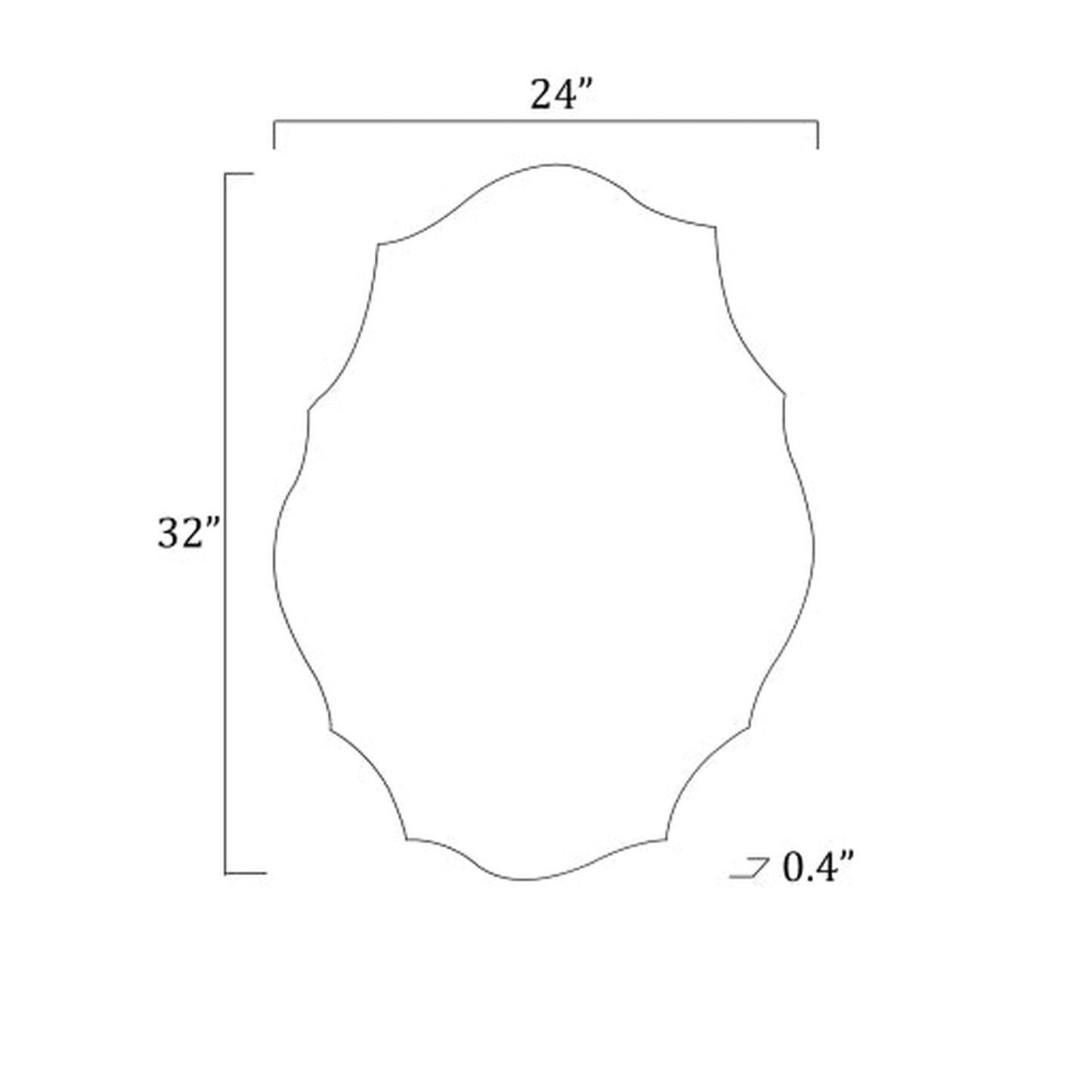 Surya Contour Free Form Mirror