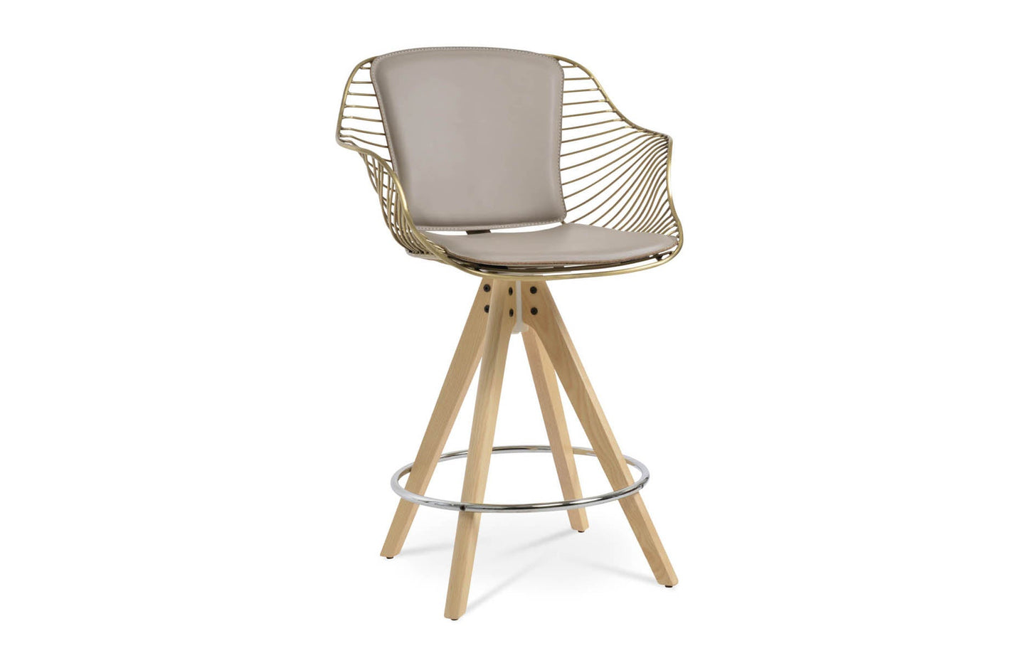 Zebra Pyramid Swivel Stool