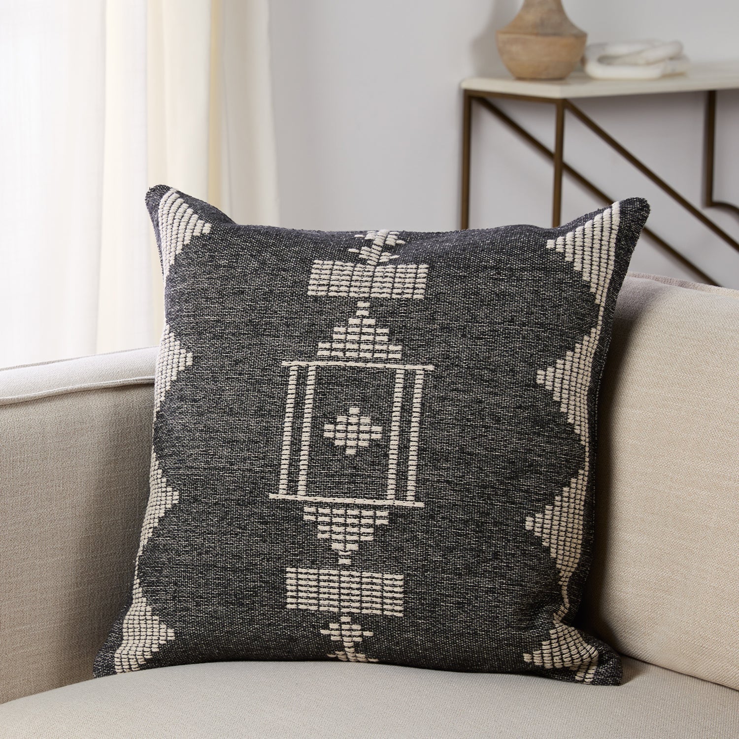 Jaipur Living Renata Leathan Throw Pillow