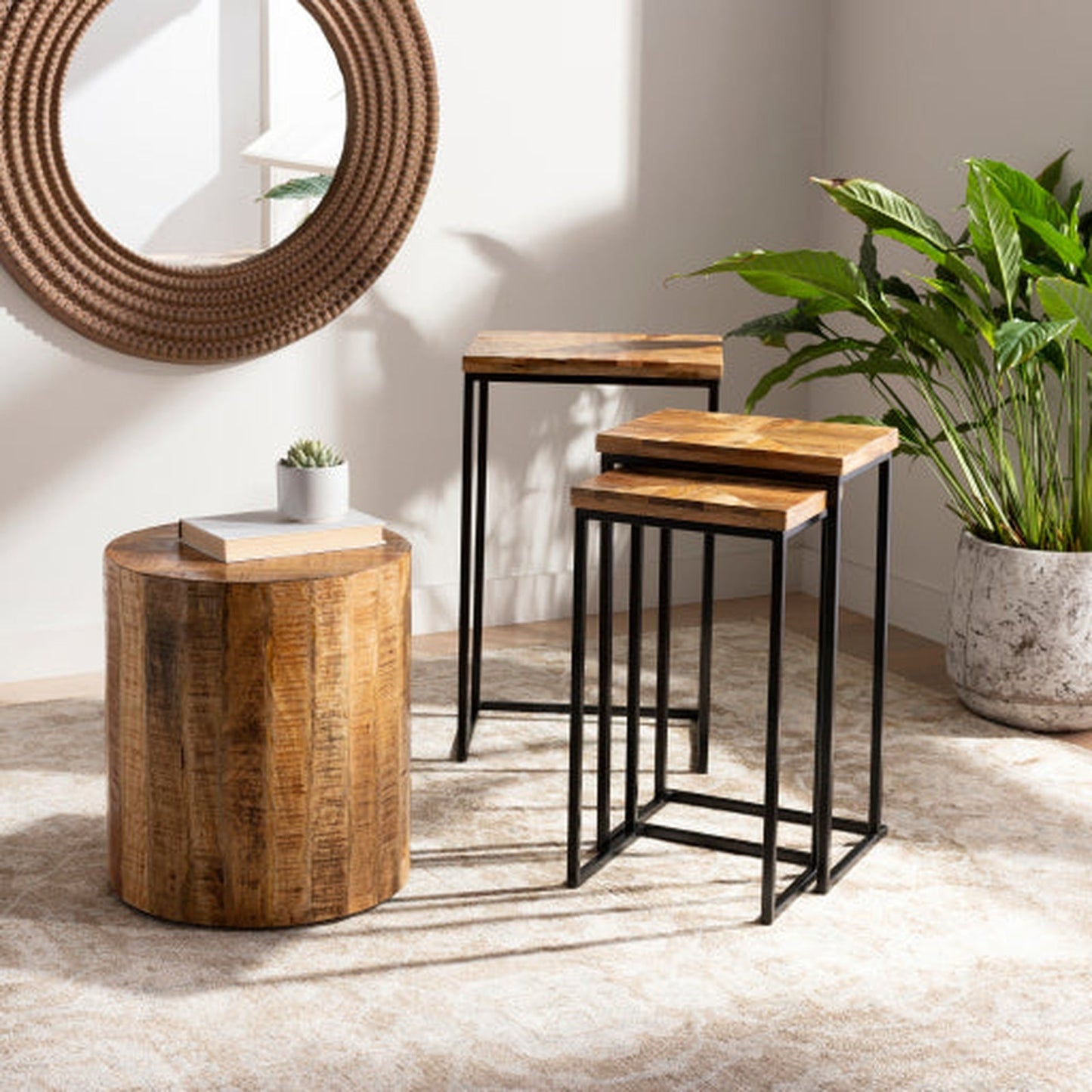 Surya Troyes Nesting Table Set