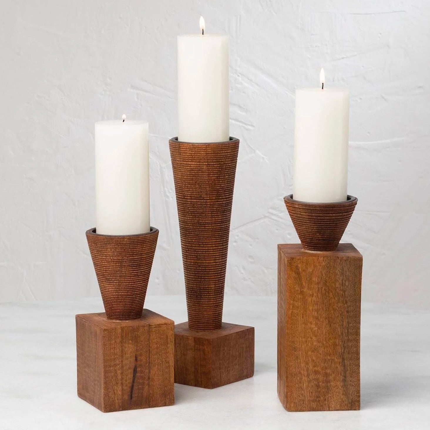 Global Views Turcan Pillar Candle Holder