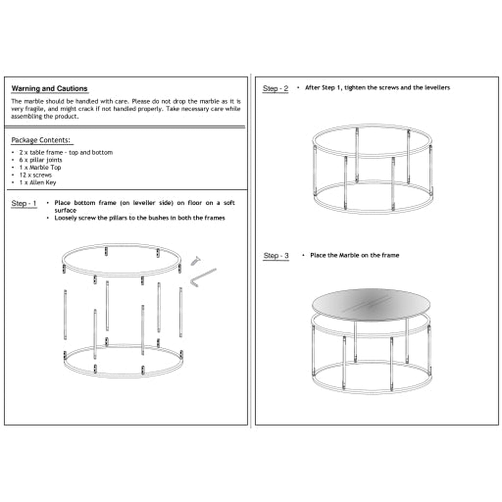 Surya Aryaa Round Coffee Table