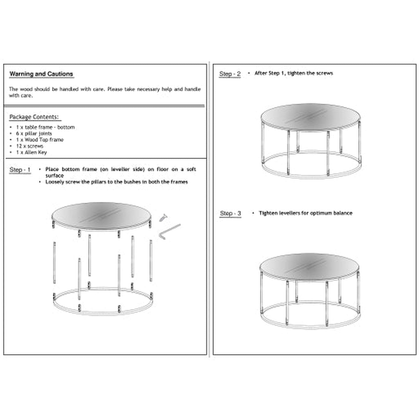 Surya Aryaa Round Coffee Table