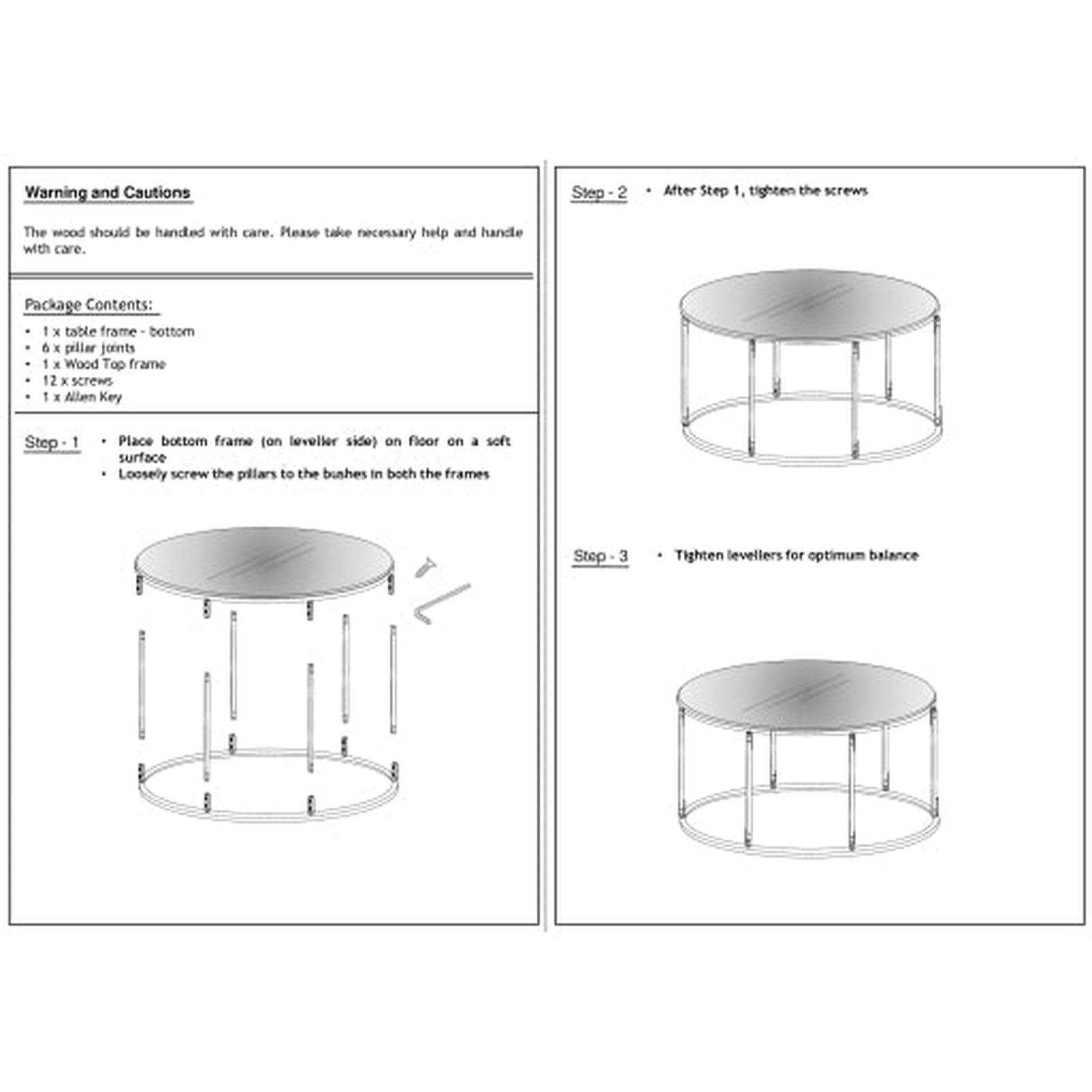 Surya Aryaa Round Coffee Table