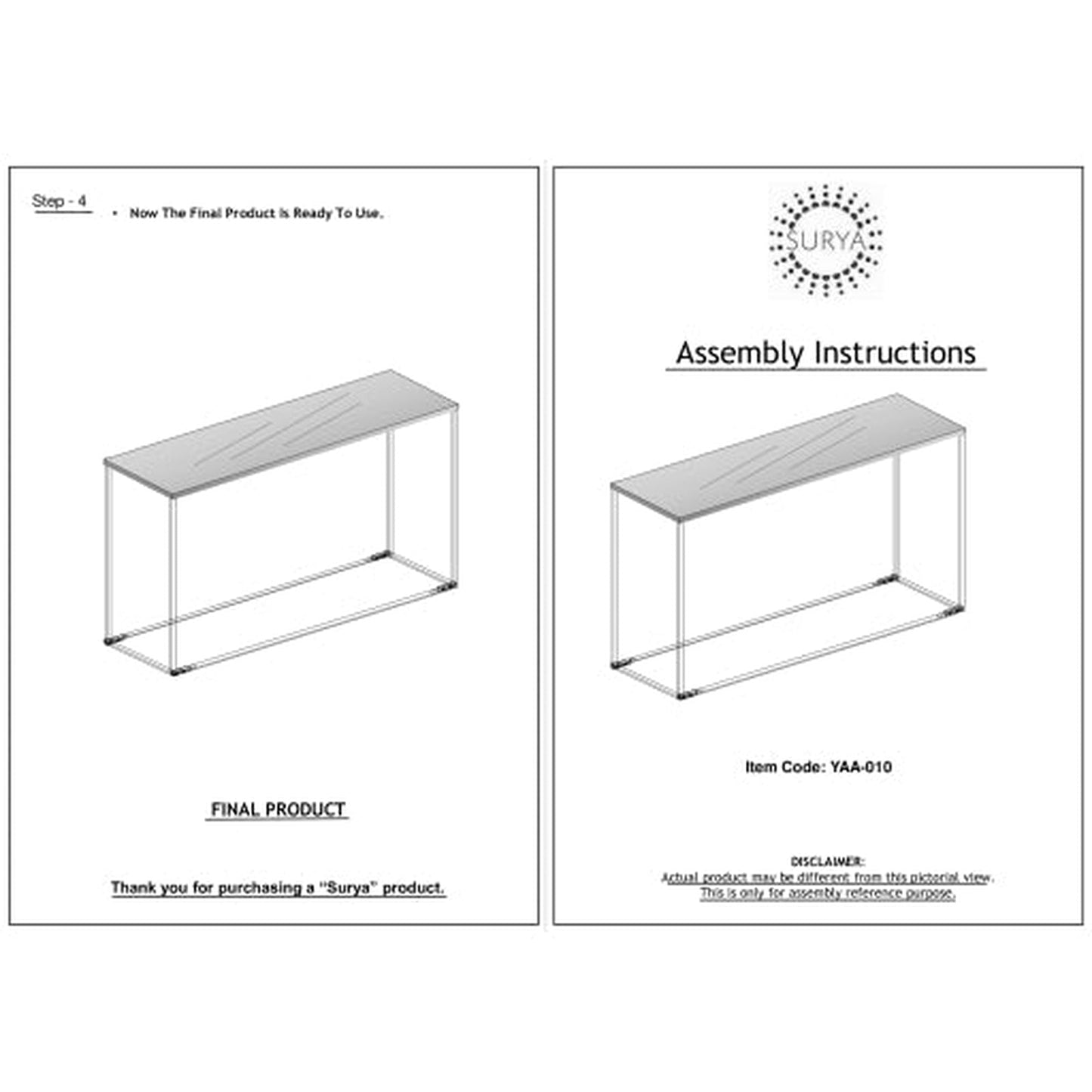 Surya Aryaa End Table