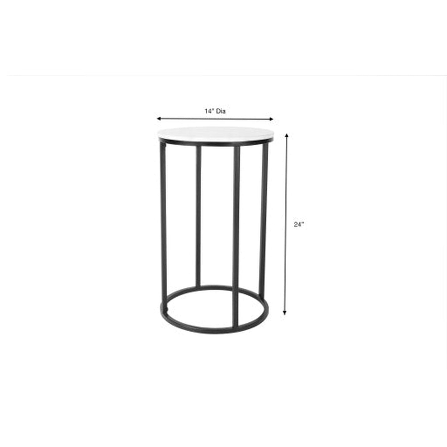 Surya Aryaa Round End Table