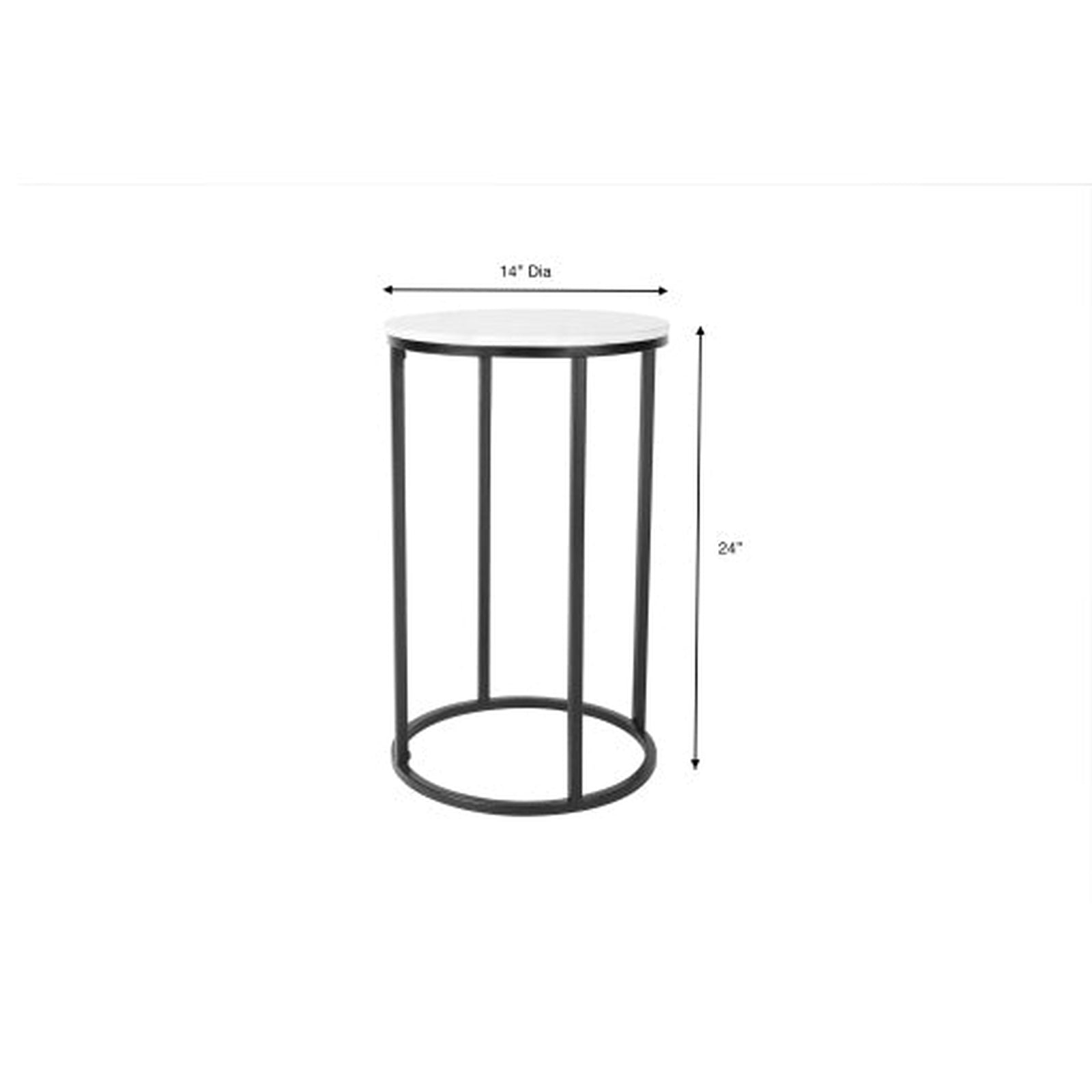 Surya Aryaa Round End Table