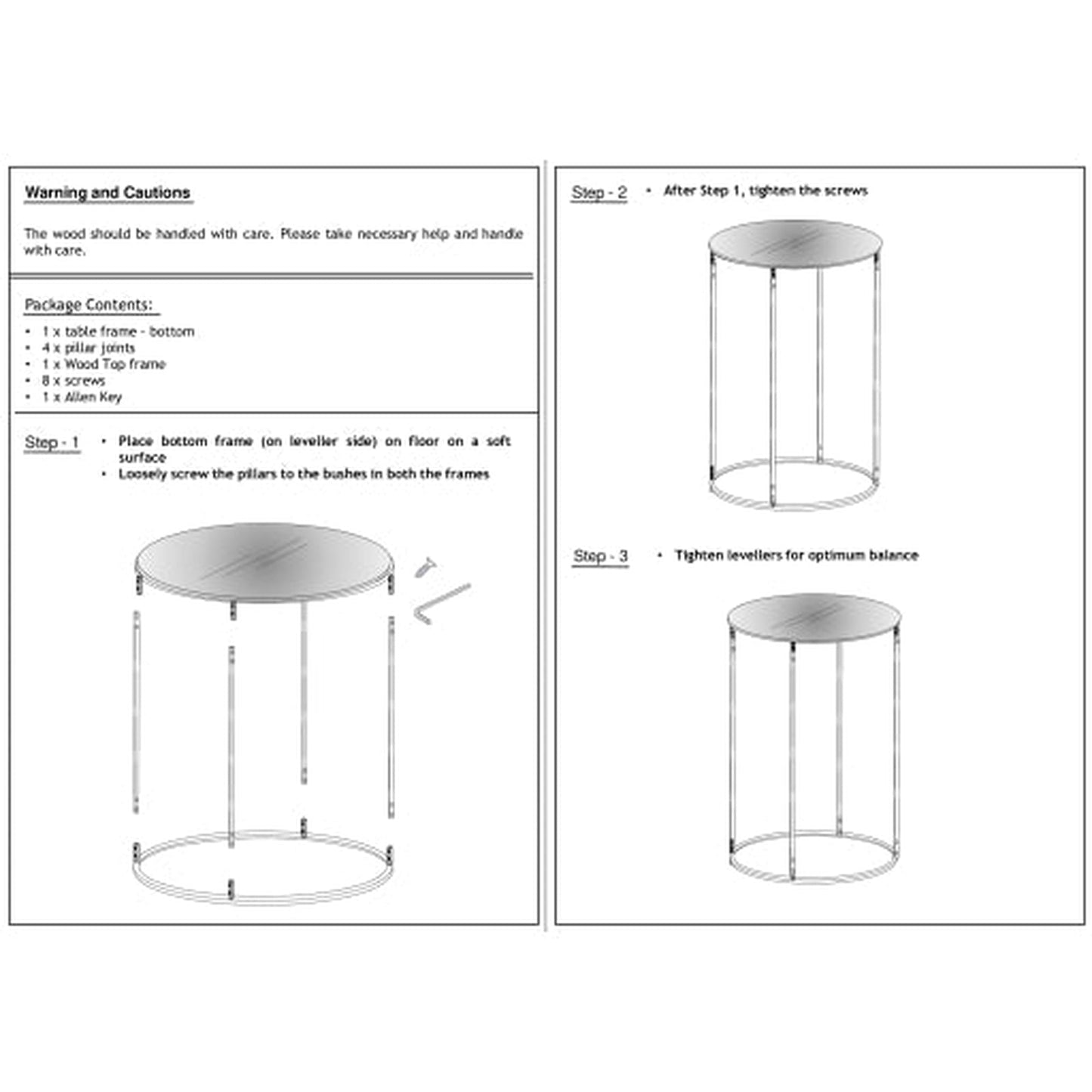 Surya Aryaa Round End Table