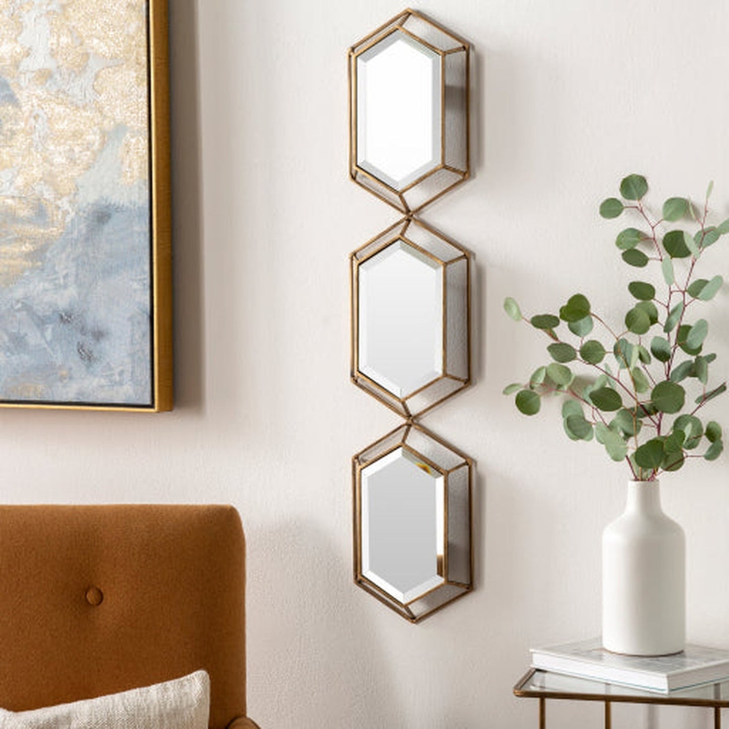 Surya Alpenglow Hexagonal Mirror