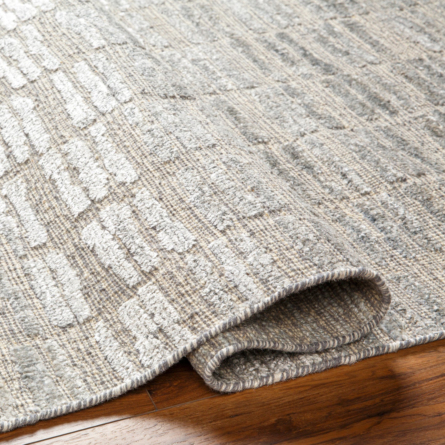 Area rug  Surya Indoor fold view