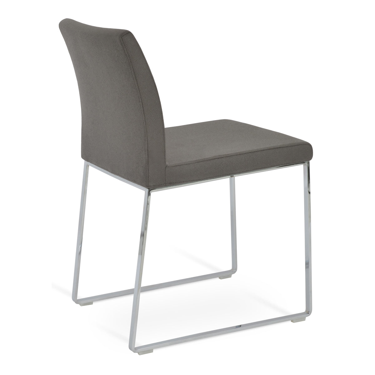 Aria Sled Wire Dining Chair-Fabric