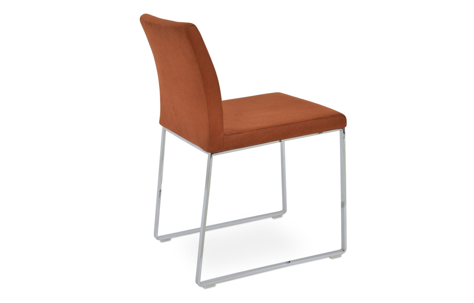 Aria Sled Wire Dining Chair-Fabric