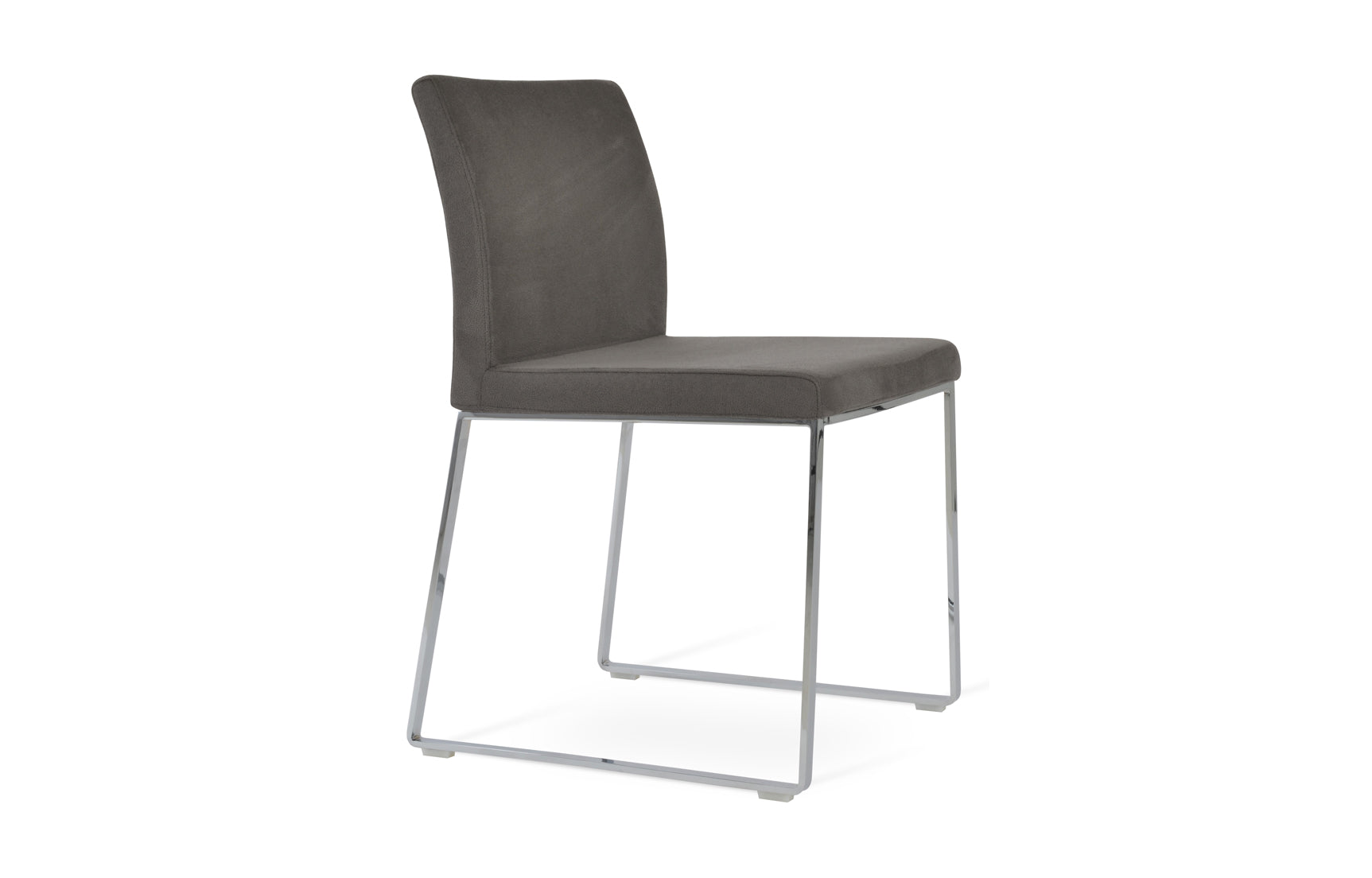 Aria Sled Wire Dining Chair-Fabric