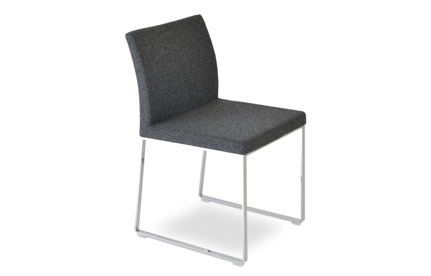 Aria Sled Wire Dining Chair-Fabric