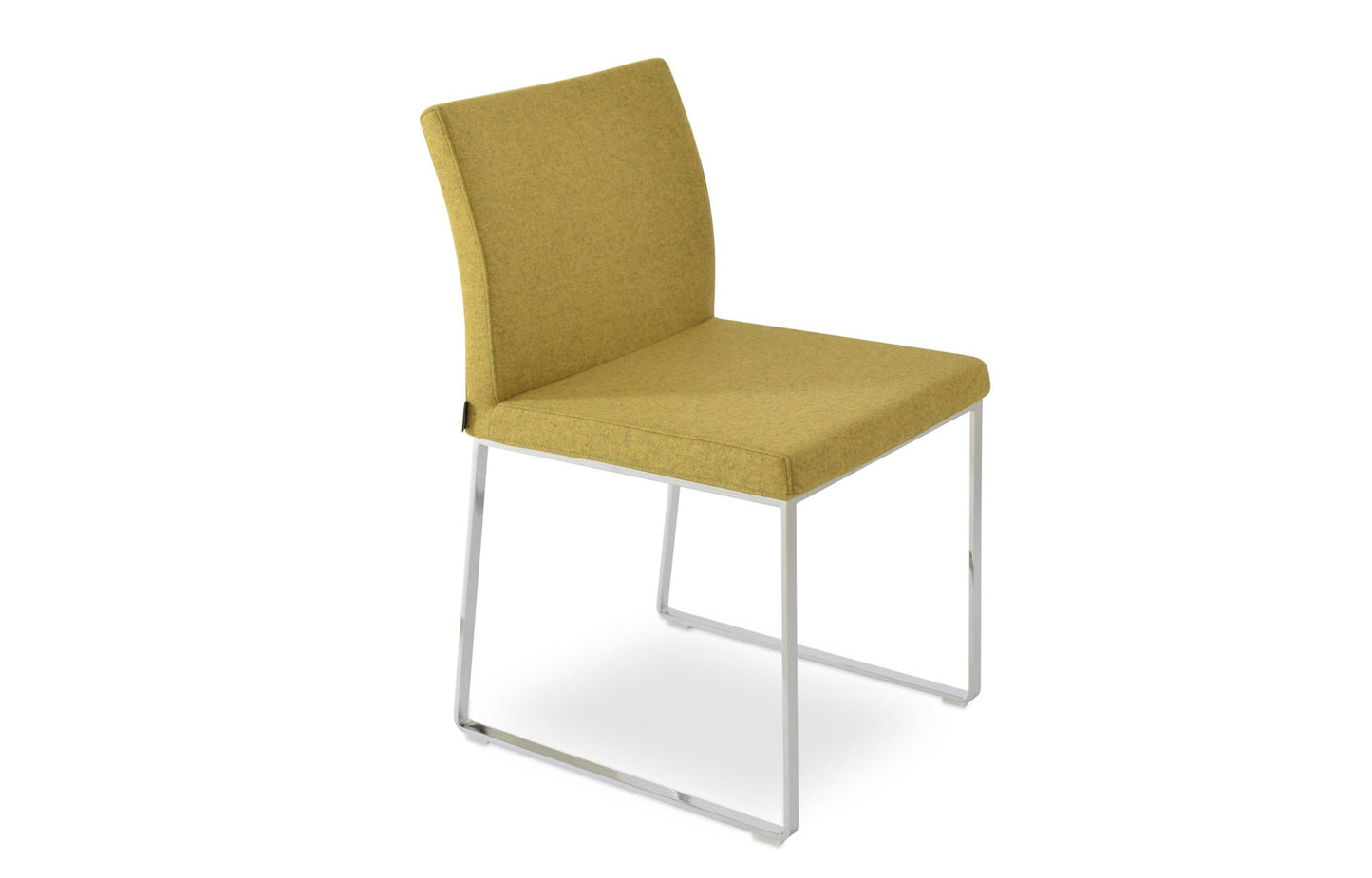 Aria Sled Wire Dining Chair-Fabric