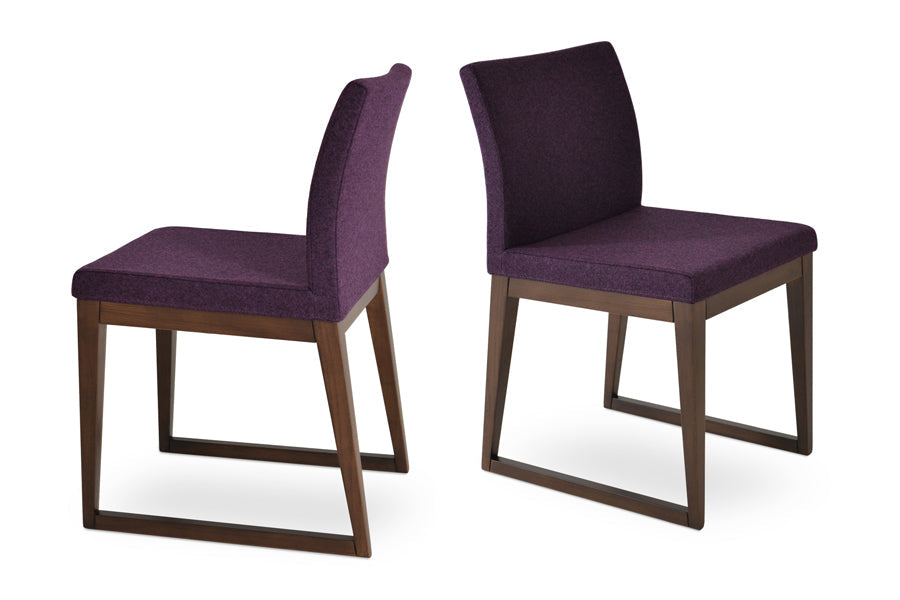 Aria Sled Wood Dining Chair