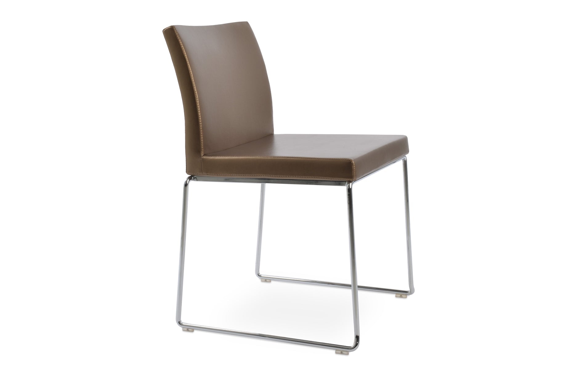 Aria Stackable Dining Chair-Leather