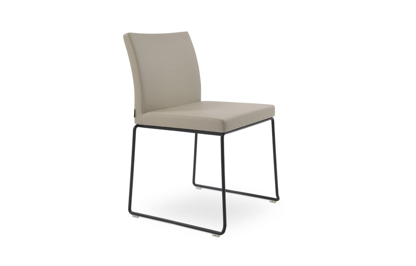 Aria Stackable Dining Chair-Leather