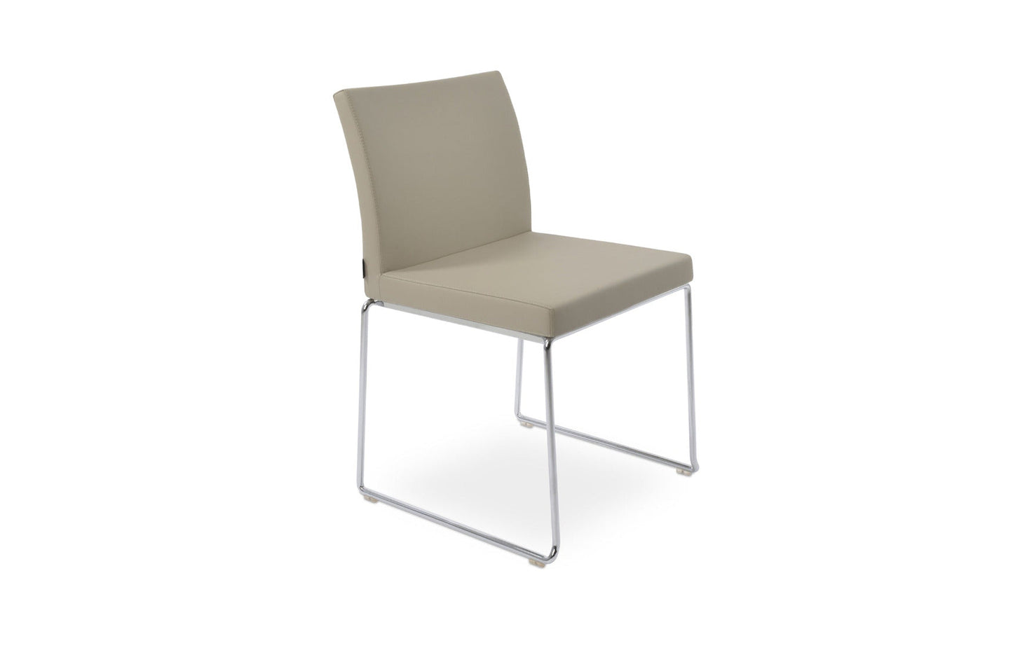 Aria Stackable Dining Chair-Leather