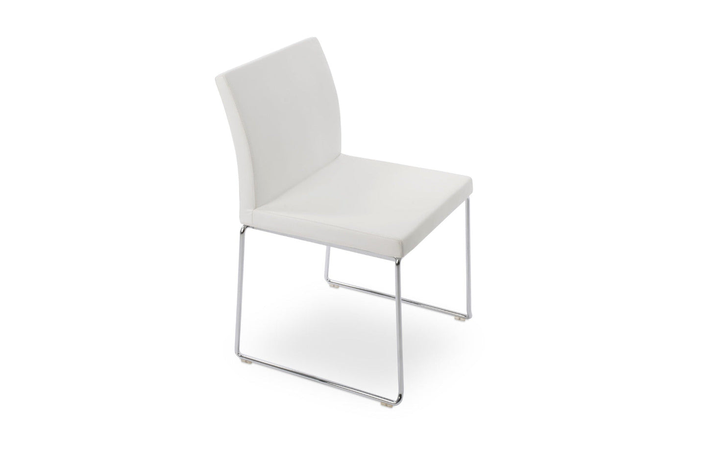 Aria Stackable Dining Chair-Leather