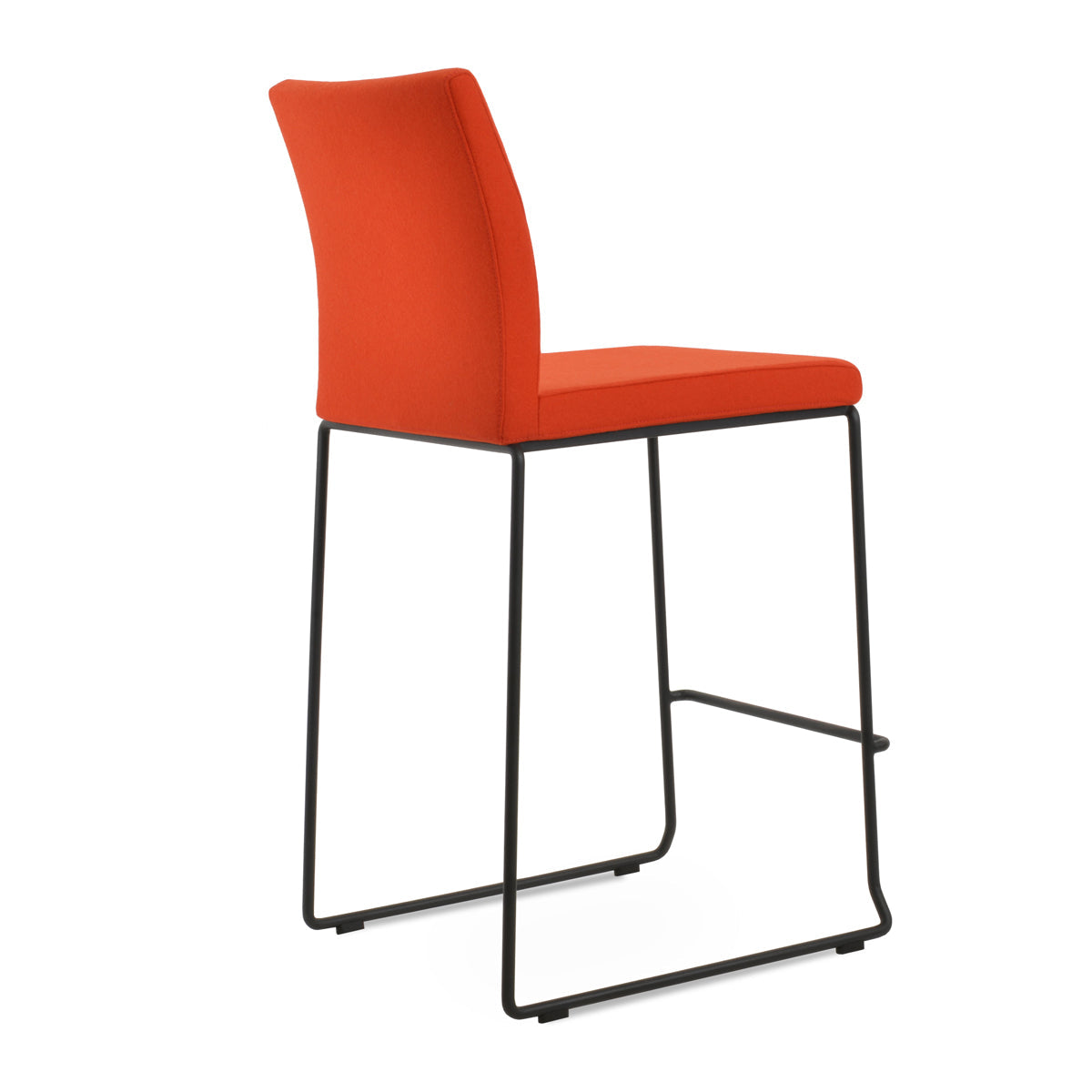 Aria Wire Stackable Bar Stool-Fabric