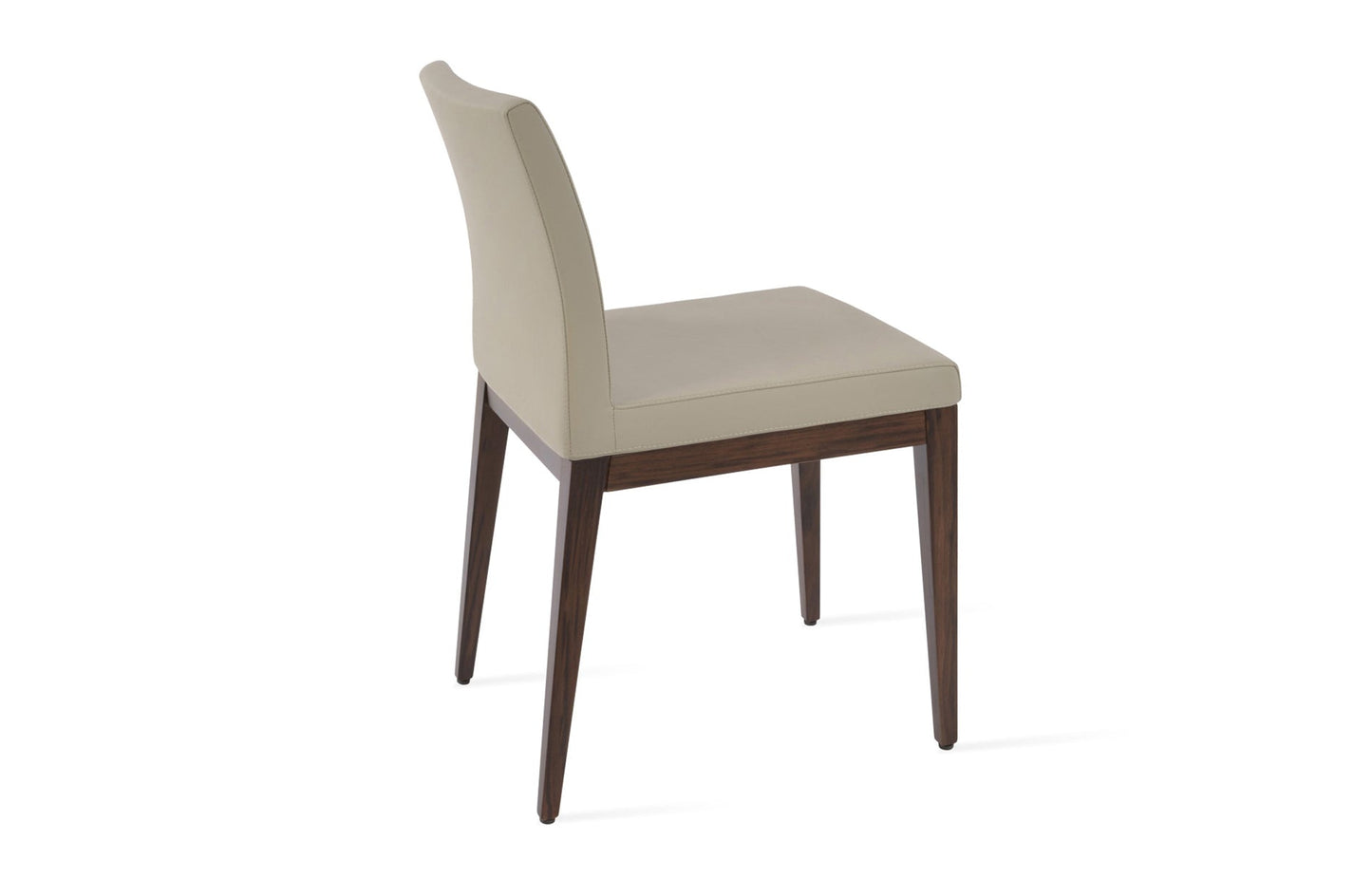 Aria Wood Dining Chair-Leather