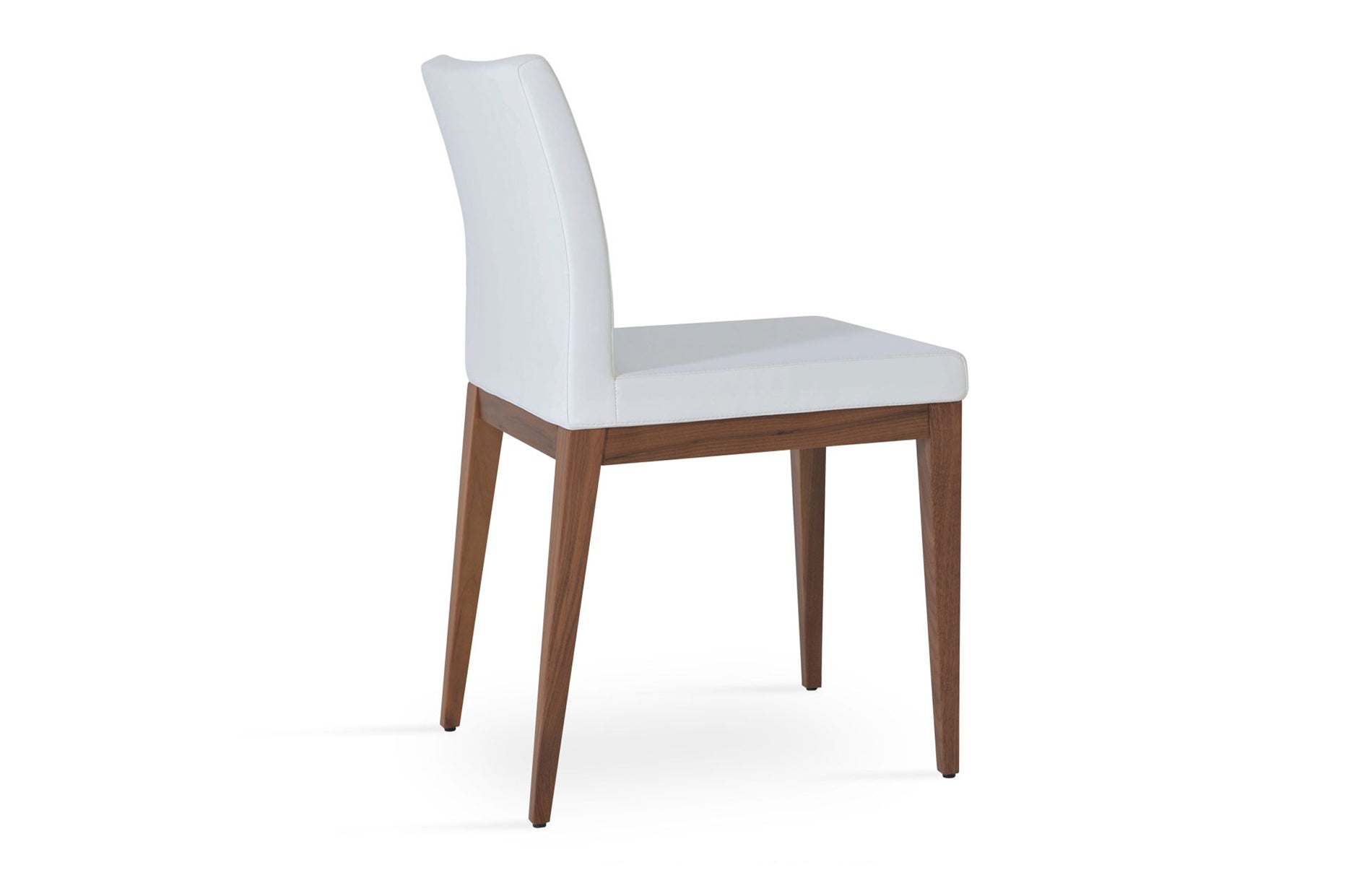 Aria Wood Dining Chair-Leather