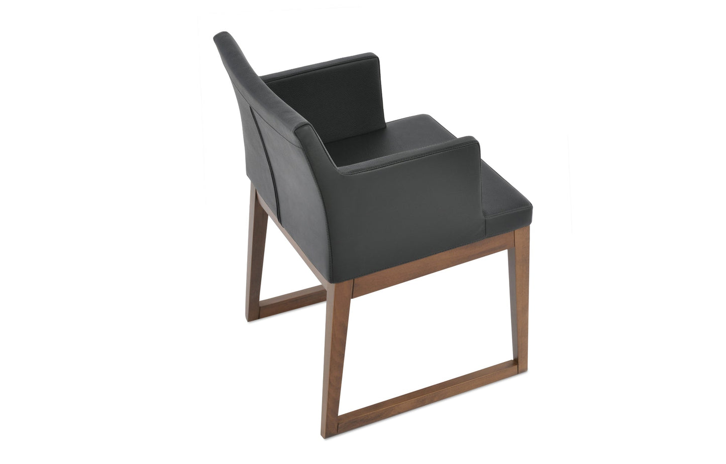 Soho Sled Wood Arm Chair