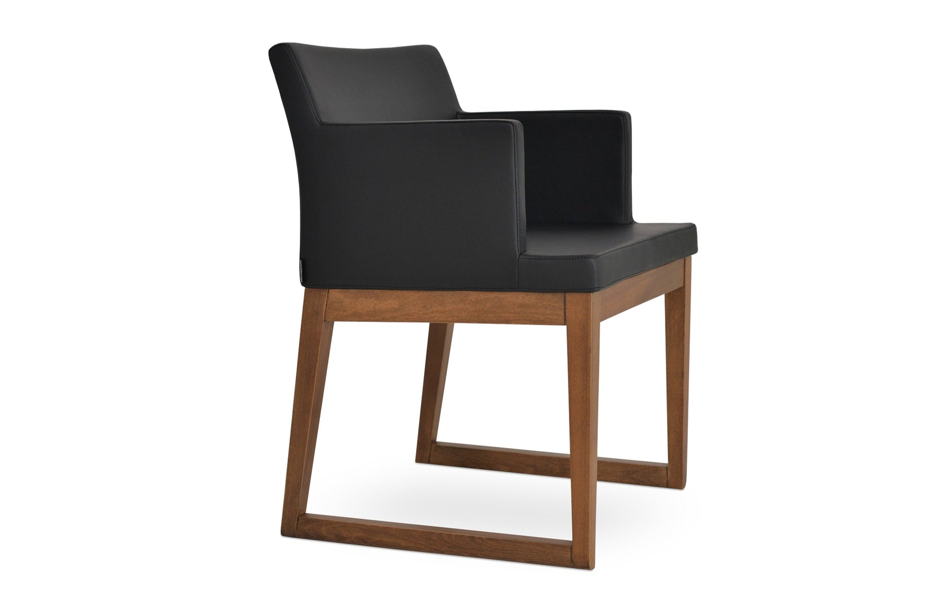 Soho Sled Wood Arm Chair