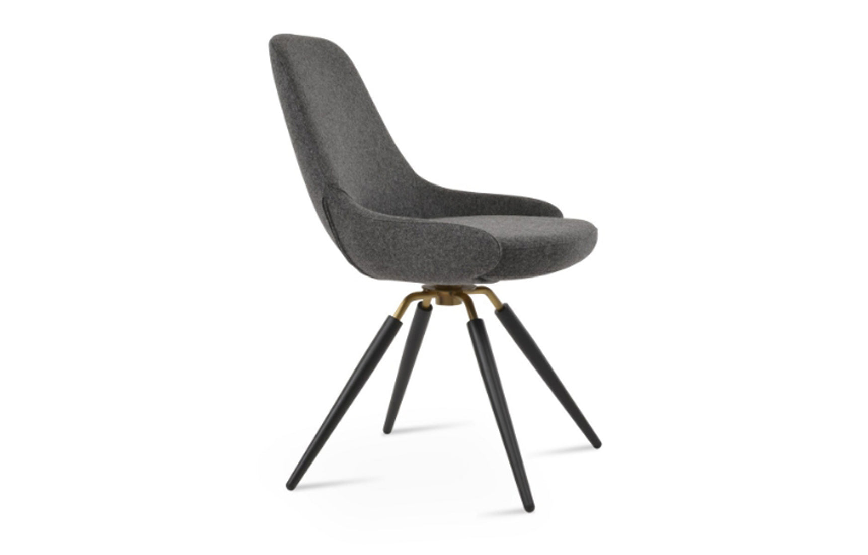 Gazel Carrot Swivel Dining Chair