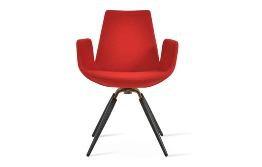 Eiffel Arm Carrot Swivel Chair